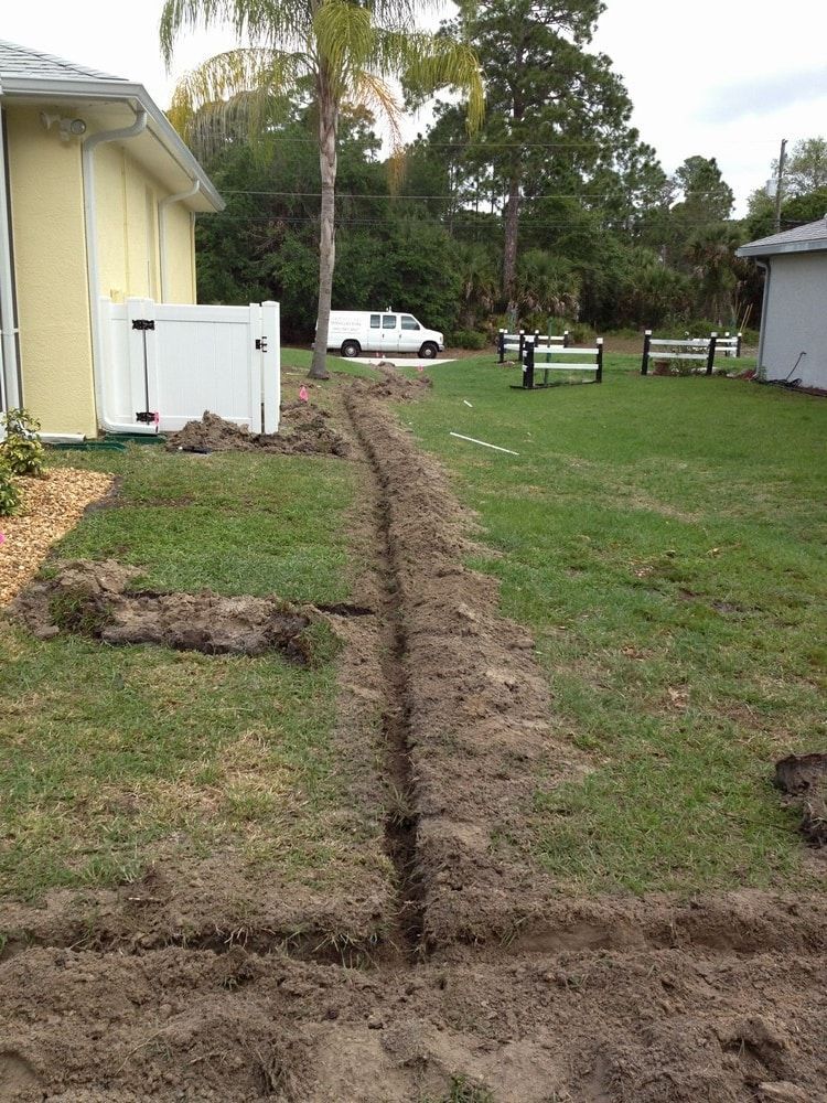 Dug Hole For Water Irrigation — Port Charlotte, FL  — American Irrigation
