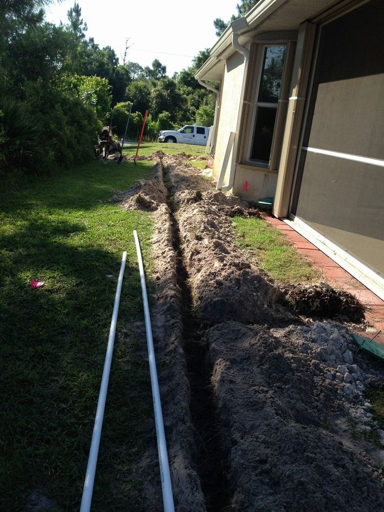 Installing Residential Water Pipeline — Port Charlotte, FL  — American Irrigation
