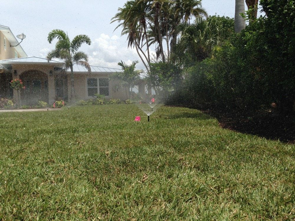 Wide Lawn With Sprinkler — Port Charlotte, FL  — American Irrigation