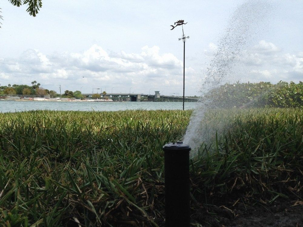 Sprinkler Spraying Water — Port Charlotte, FL  — American Irrigation