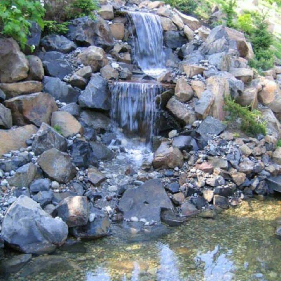 Falls With Big Rocks - Buford, GA - ClearVision Natural Pools
