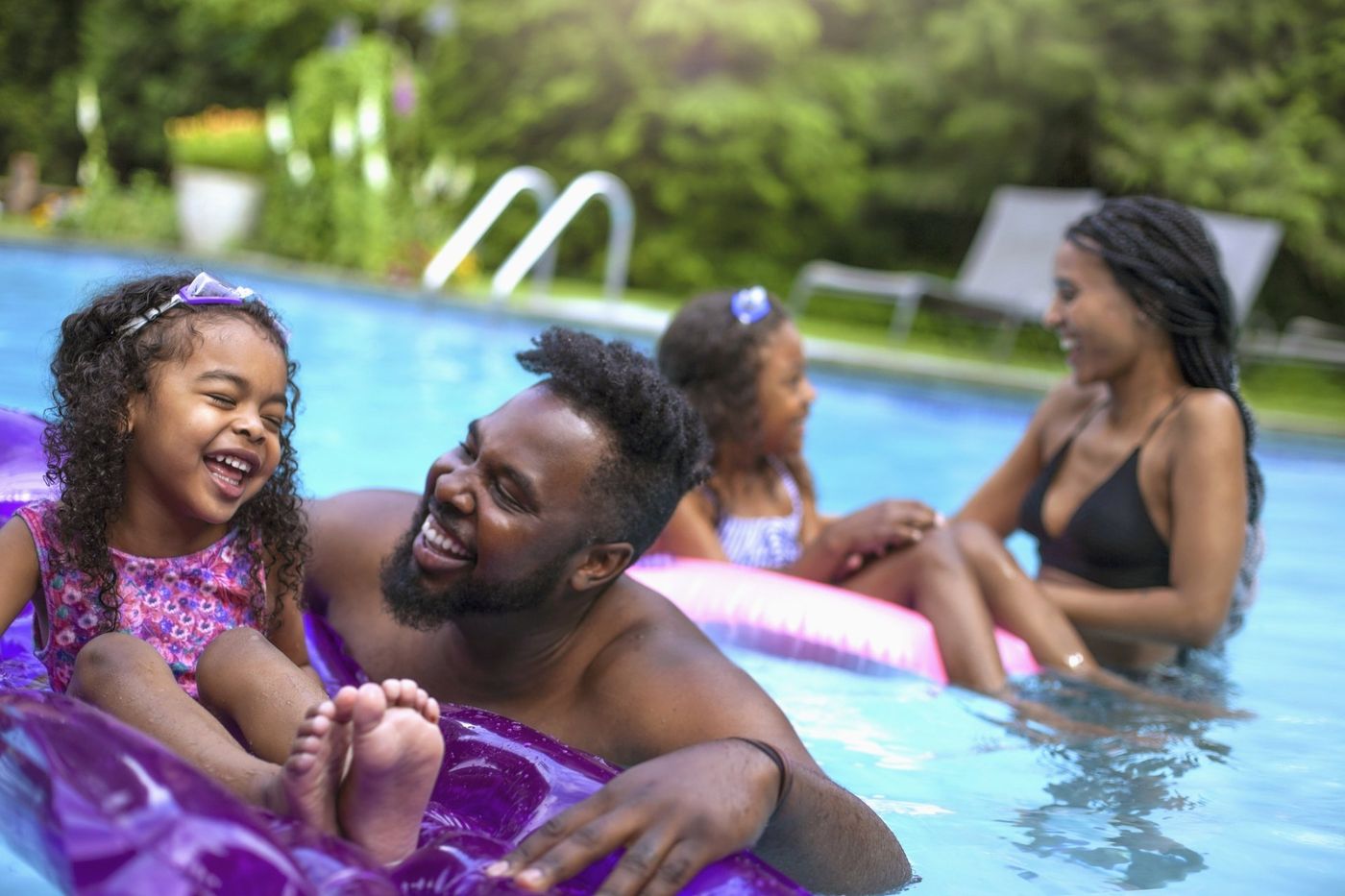 Happy Family Swimming  - Buford, GA - ClearVision Natural Pools