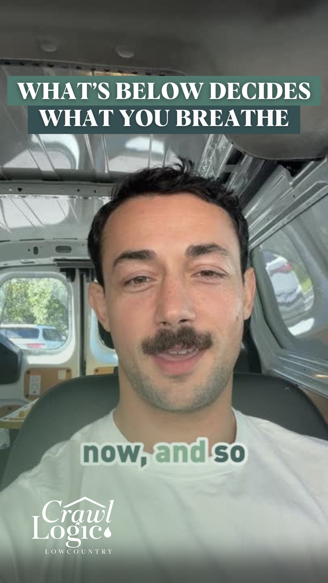 Man with mustache says 
