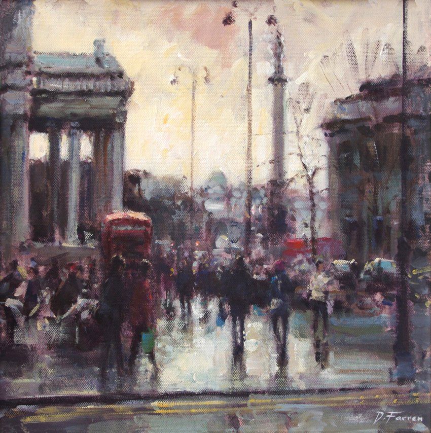 impressionist painting of London by artist David Farren