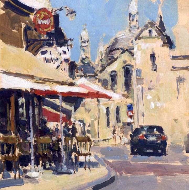 Painting of Cathedral Saint Front, Perigueux by David Farren