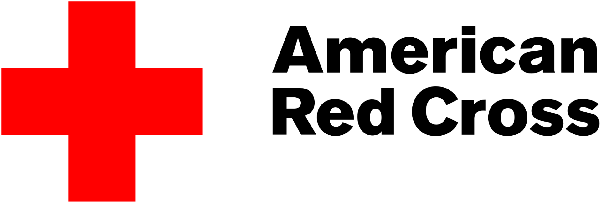 The american red cross logo is a red cross on a white background.
