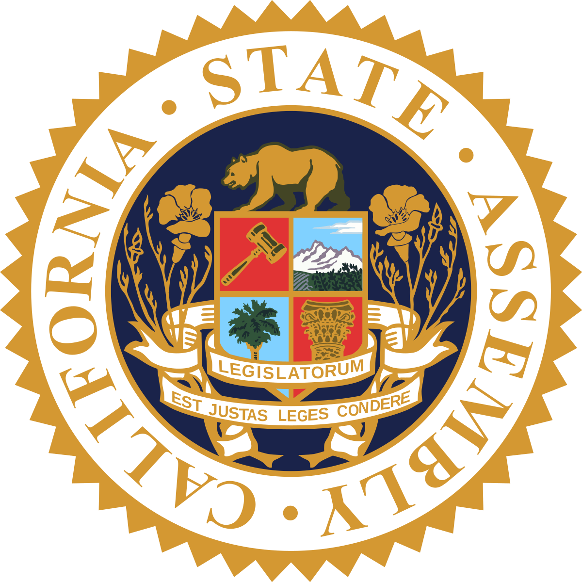 The seal of the california state assembly