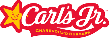 The logo for carl 's jr. charbroiled burgers