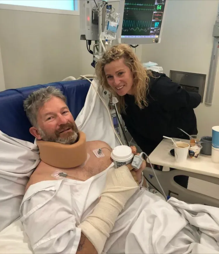 Dr Bruce Powell in the hospital.