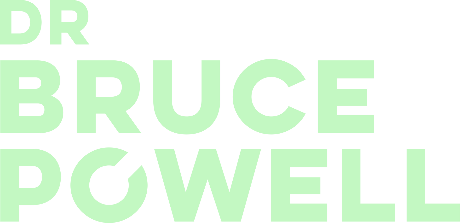 Dr. Bruce Powell's logo.