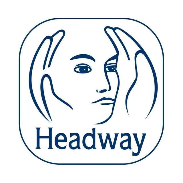 Headway logo: face framed by hands within a blue-lined square, with "Headway" below.