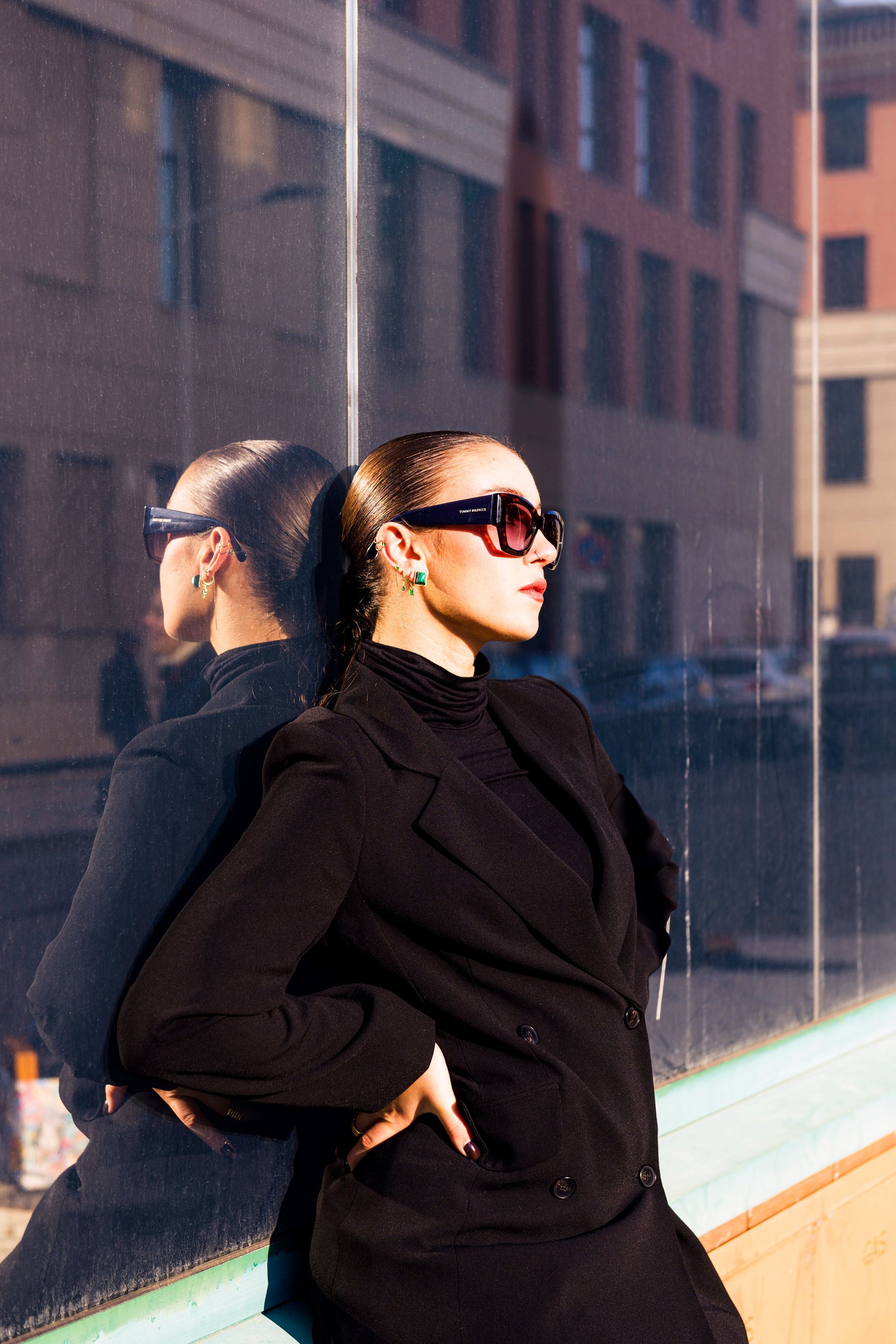 Ritratto introspettivo donna in viaggio personale, location Firenze Toscana, fotografa Barbara Bertini