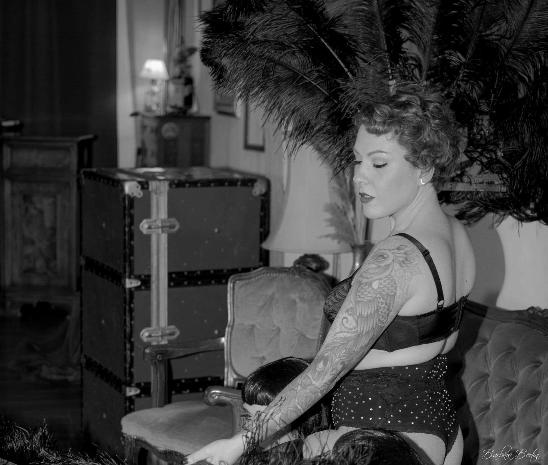 Ritratto fashion femminile editoriale - design accessori moda fotografia - Barbara Bertini