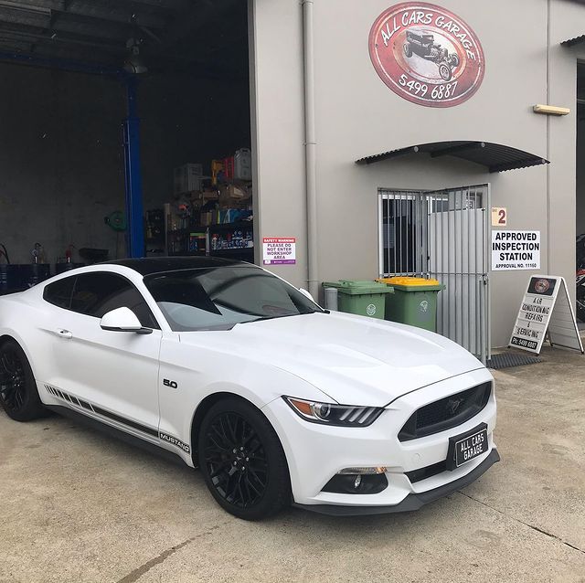 Ford Mustang In For Its Logbook Service — Automotive Mechanical Repairs in Caloundra West, QLD
