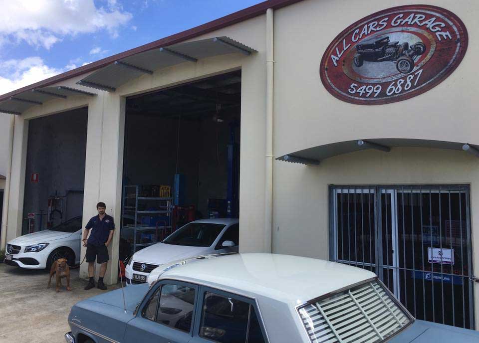 In Front Of The All Cars Garage — Automotive Mechanical Repairs in Caloundra West, QLD