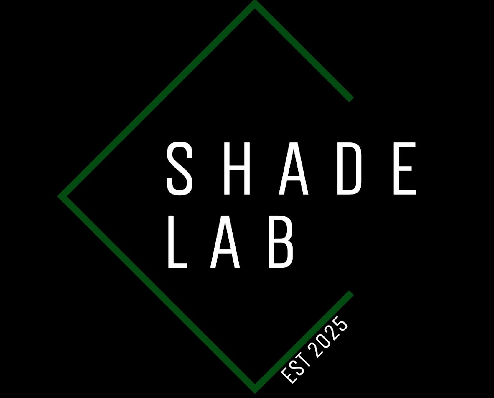 Green diamond outline with