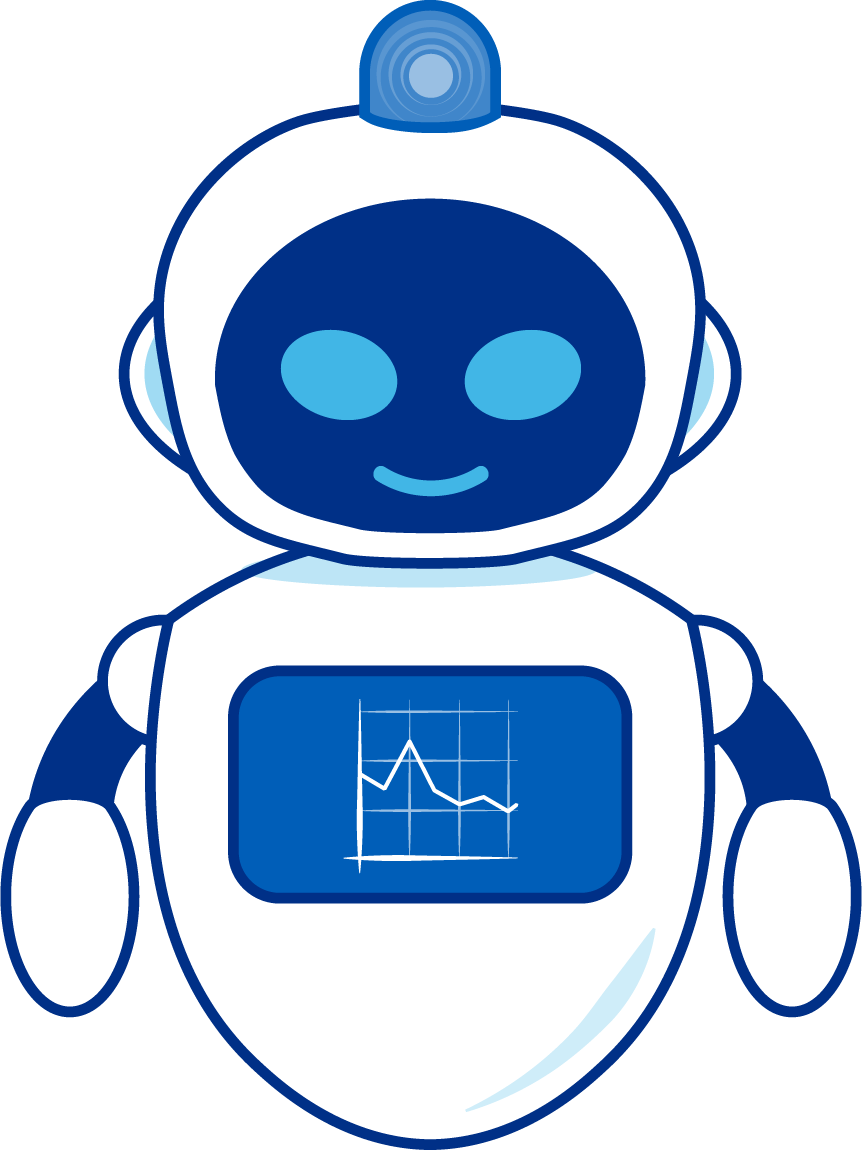 NHS RPA Robot with 1 hand in the air