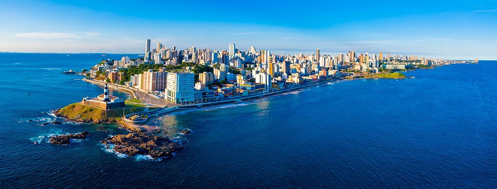 An aerial view of the roads of Brasilia