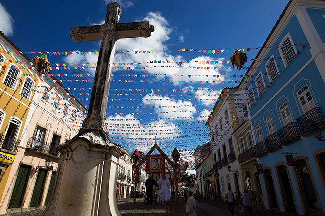 A frontal view of Brasilias Cathedral