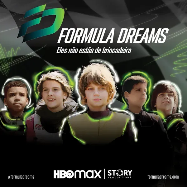A poster for formula dreams shows a group of young boys