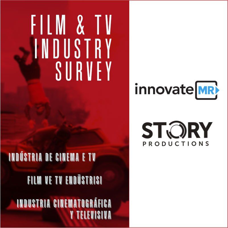 A poster for a film and tv industry survey