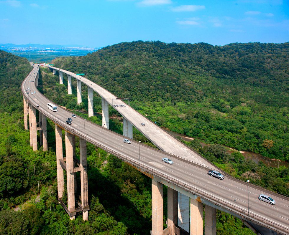 A panoramic of a highlane  in Santos