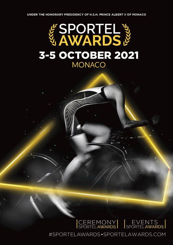 Sportel Awards 2021 Official Poster A poster for the sportel awards in monaco in october 2021