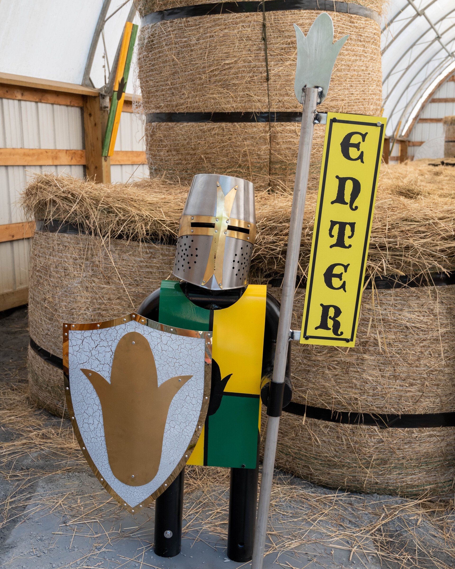 Hay Castle at the Great Vermont Corn Maze