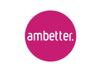 A pink circle with the word ambetter on it