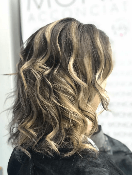 cliente del salone con balayage