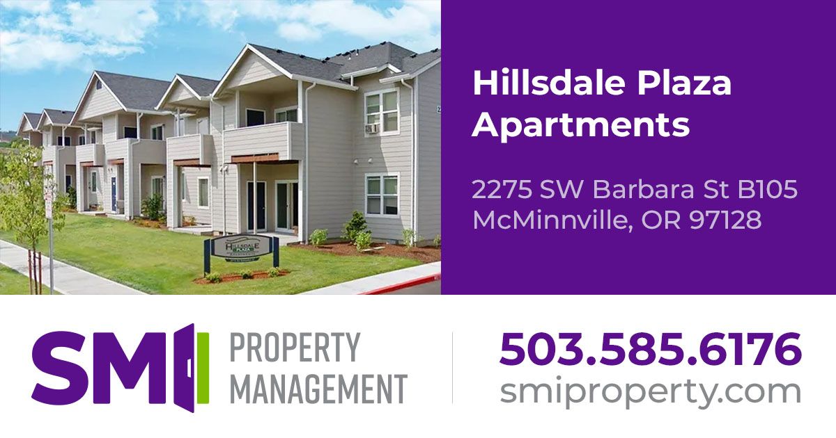 Hillsdale Plaza Apartments McMinnville OR SMI Property Management