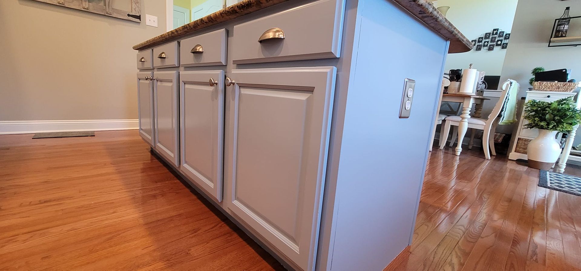Gray Center Cabinet — West Grove, PA — CRV Painting