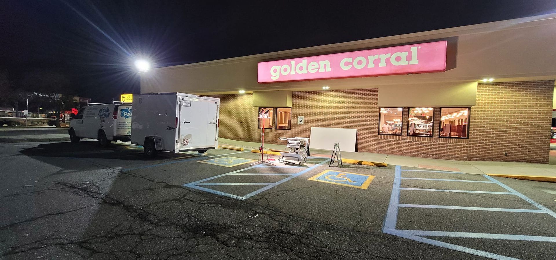 Painted Parking Area — West Grove, PA — CRV Painting