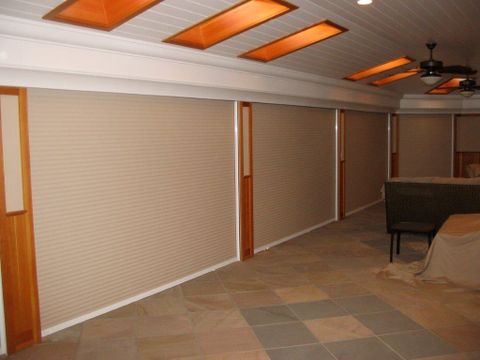 Roll Shutter Installation — House Balcony with Roll Shutters