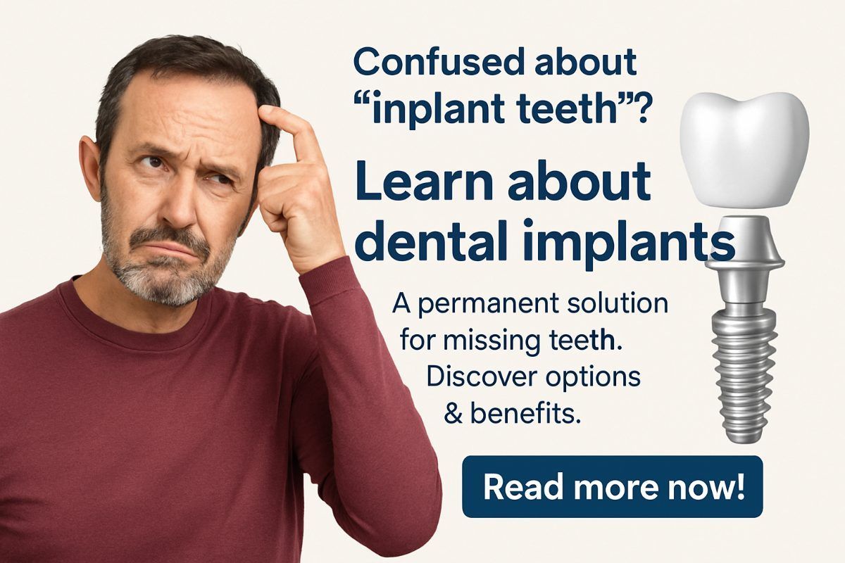 An infographic comparing the differences between traditional dental implants and treatments marketed