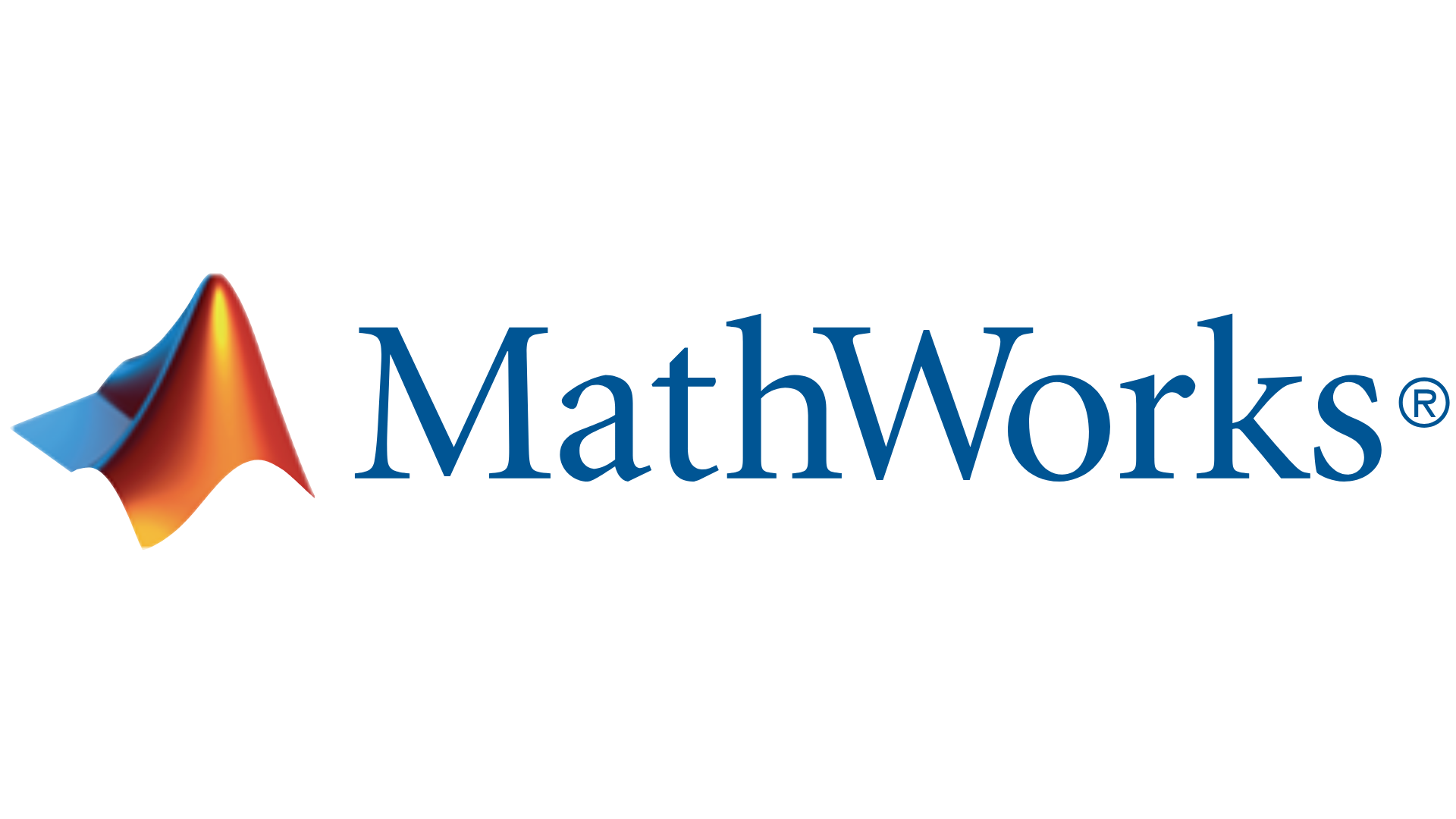 The mathworks logo is on a white background.