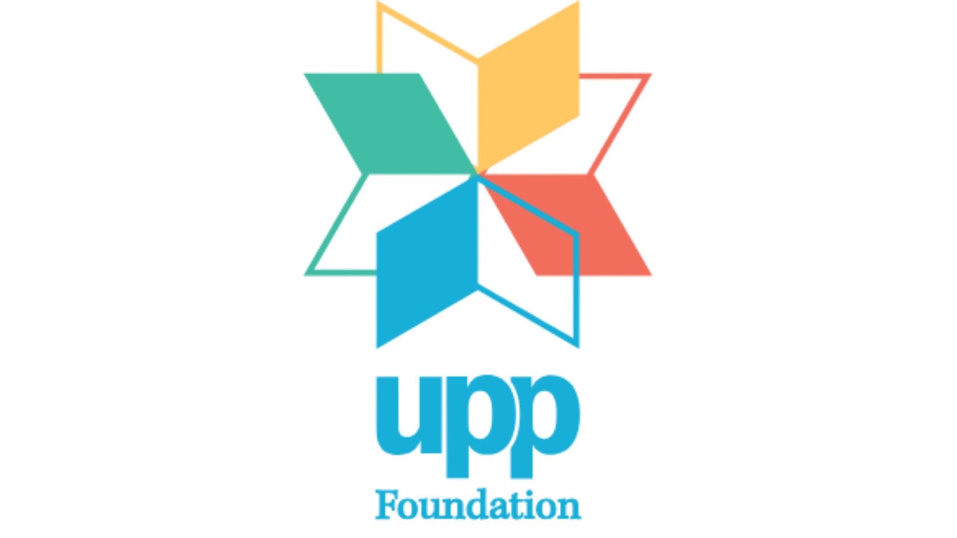 A logo for upp foundation with a star in the middle
