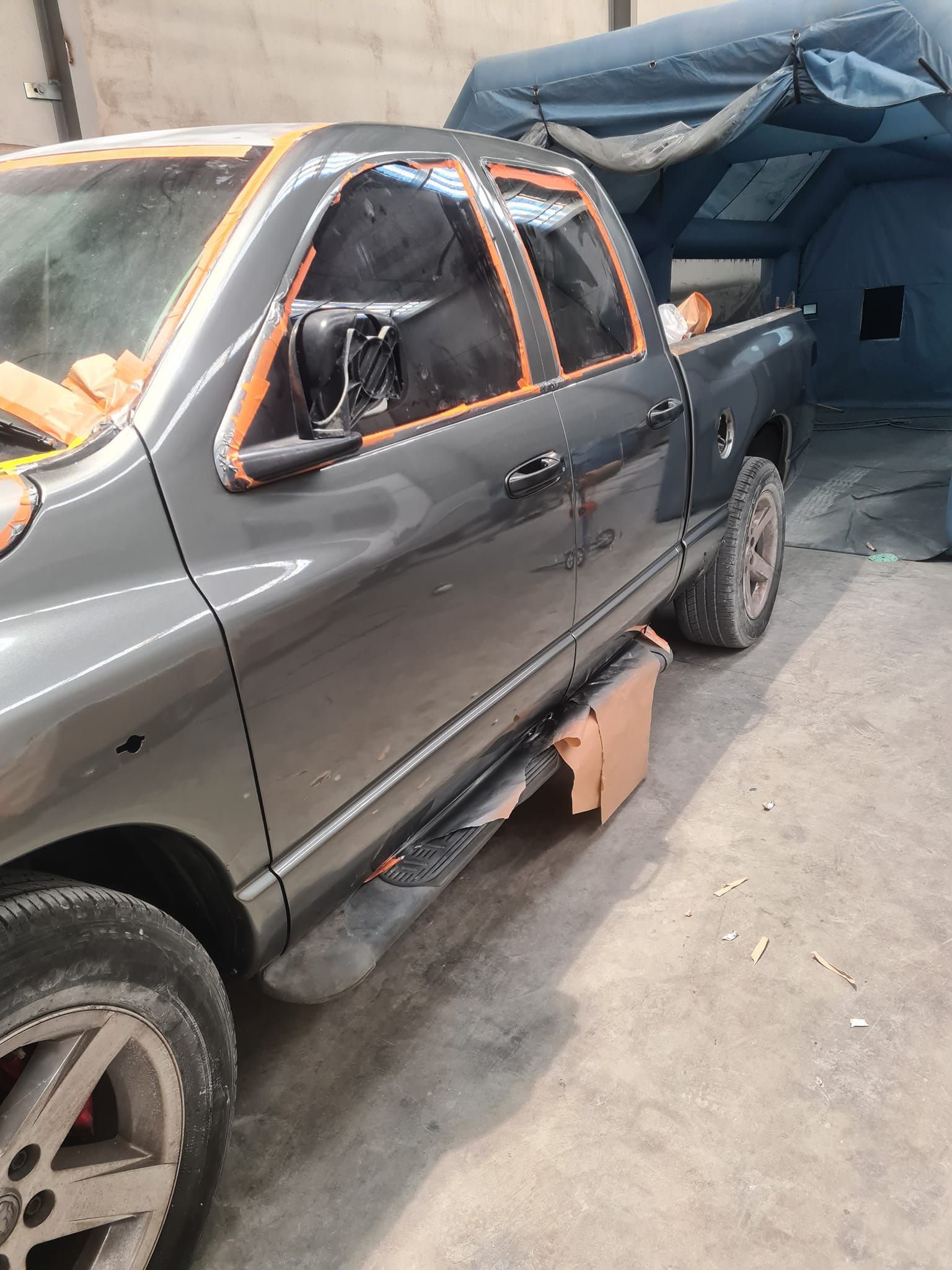 Grey Pickup Truck With Visible Crash Damage — A2B Smash Repairs in Gosford, NSW