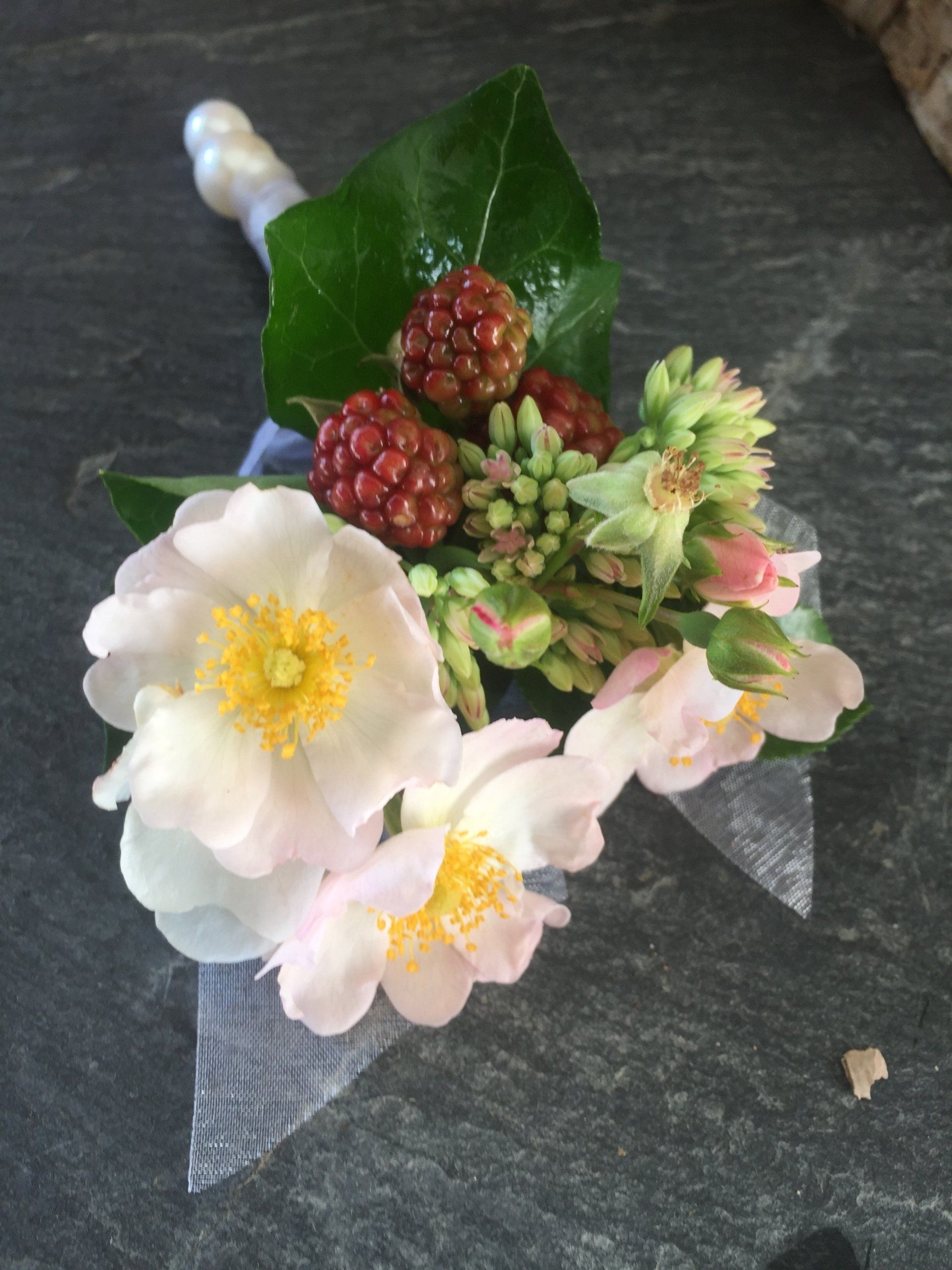 Zartrosa Hochzeitsstrauß