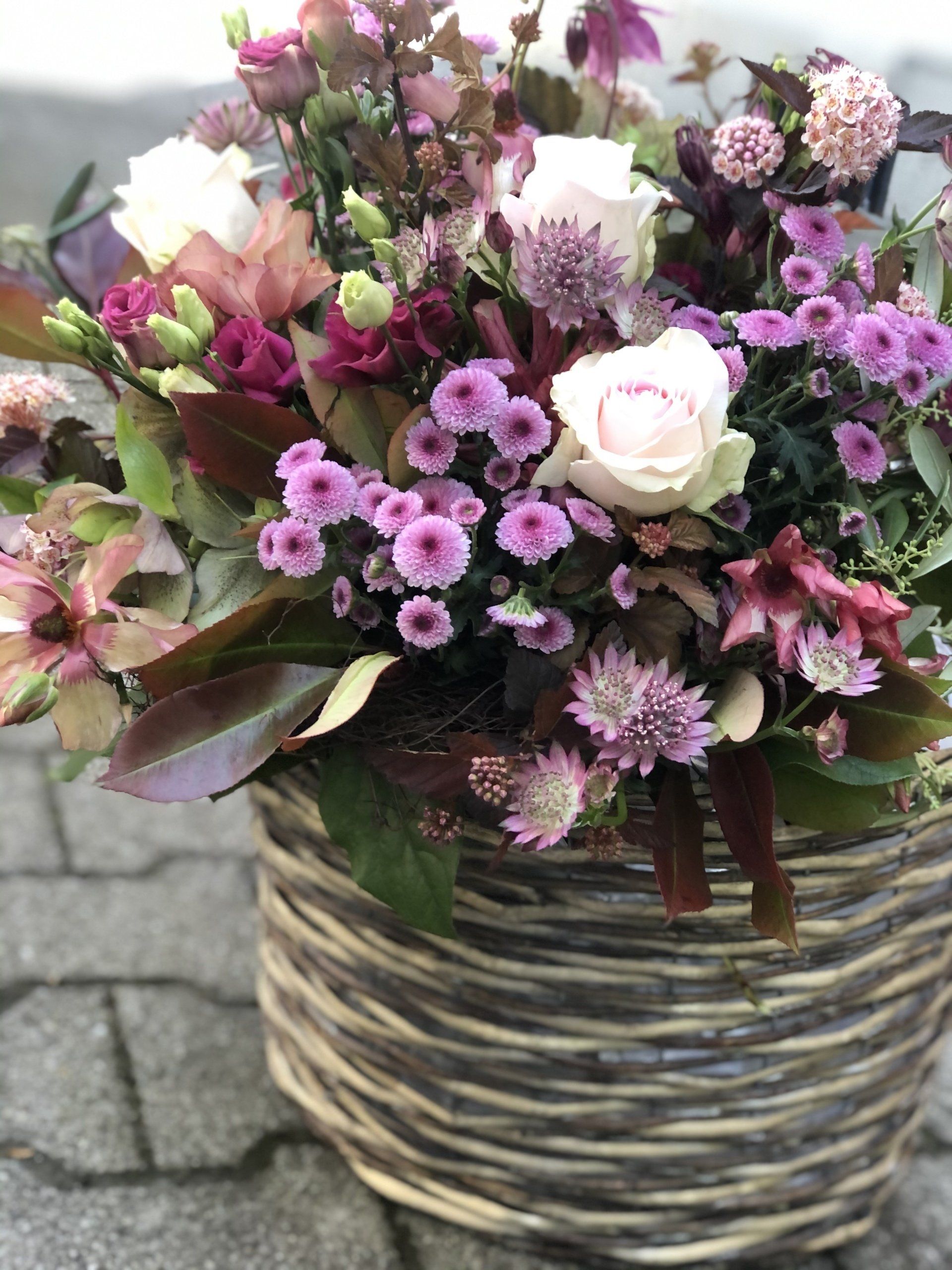Blumenkorb Chrysanthemen