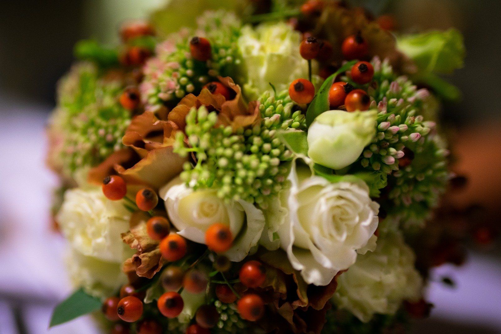 Strauß in Herbstfarben