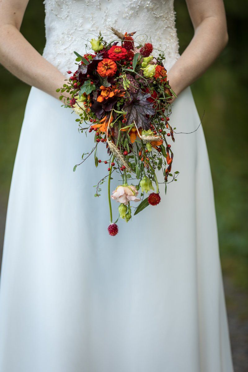 Brautstrauß mit Tagetes