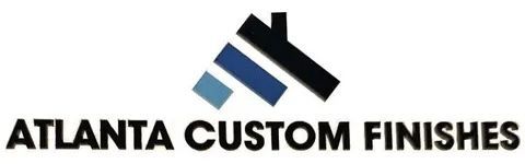 Logo of Atlanta Custom Finishes: house icon over text.