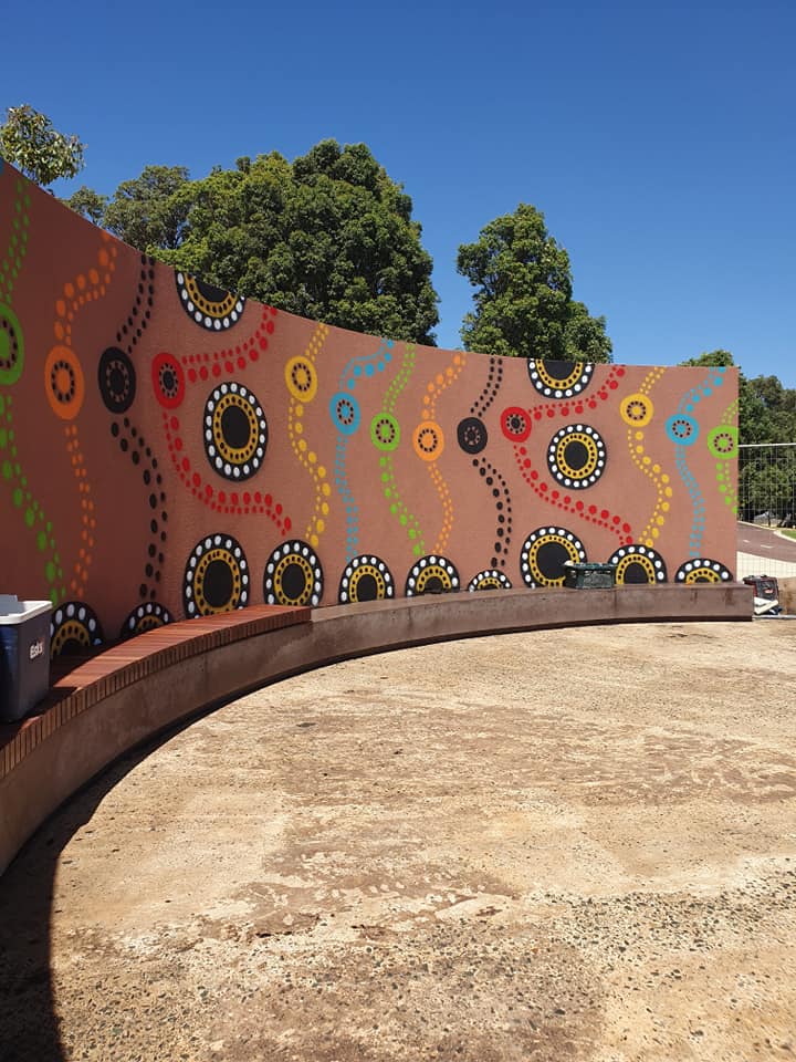 Plastering Bench Wall — Perth, WA — Westexture Wall Coatings