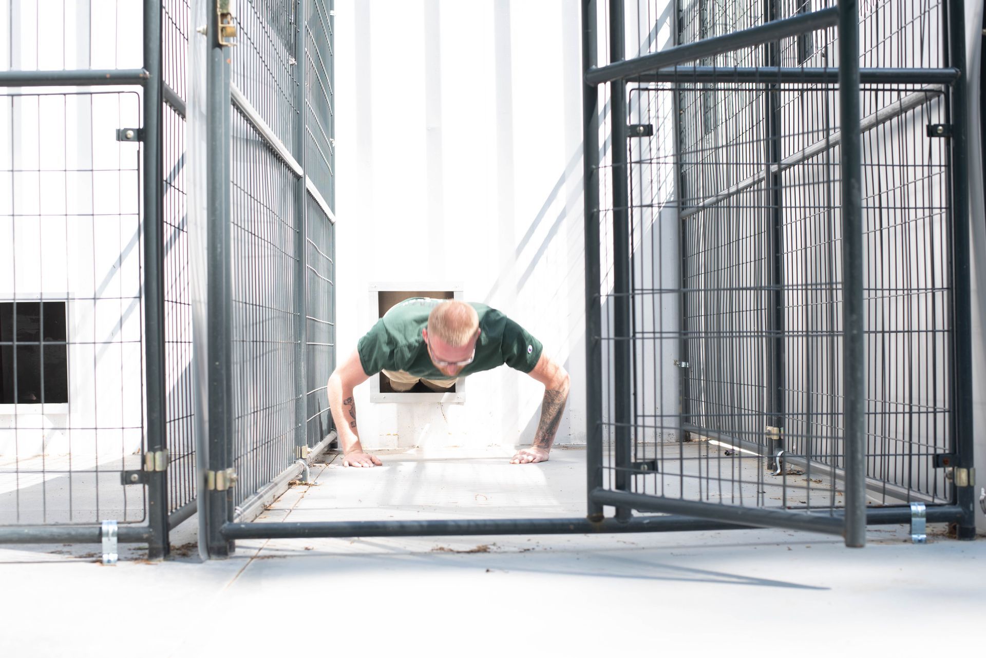 Man Going Out On A Small Hole — Middleborough, MA — G-Force Kennels