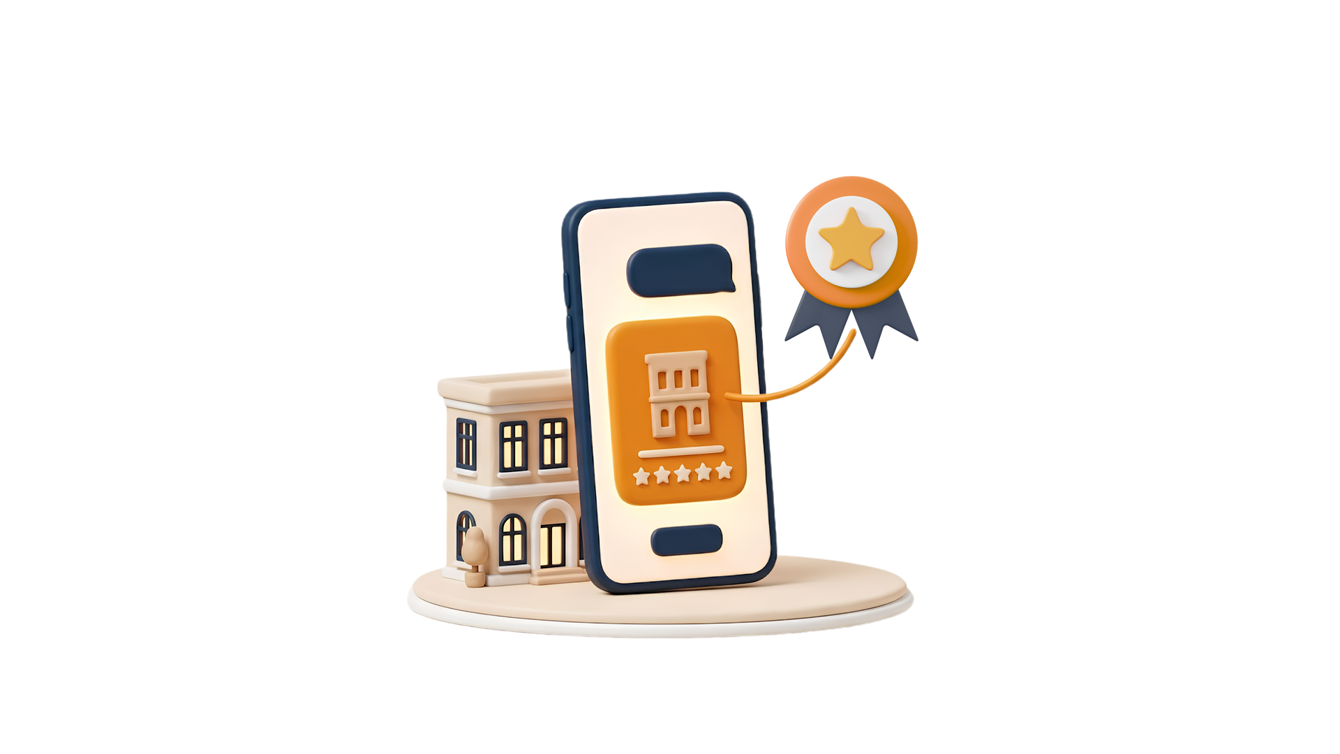 Illustration of hotel online reputation and listing consistency as key factors in AI search recommendations