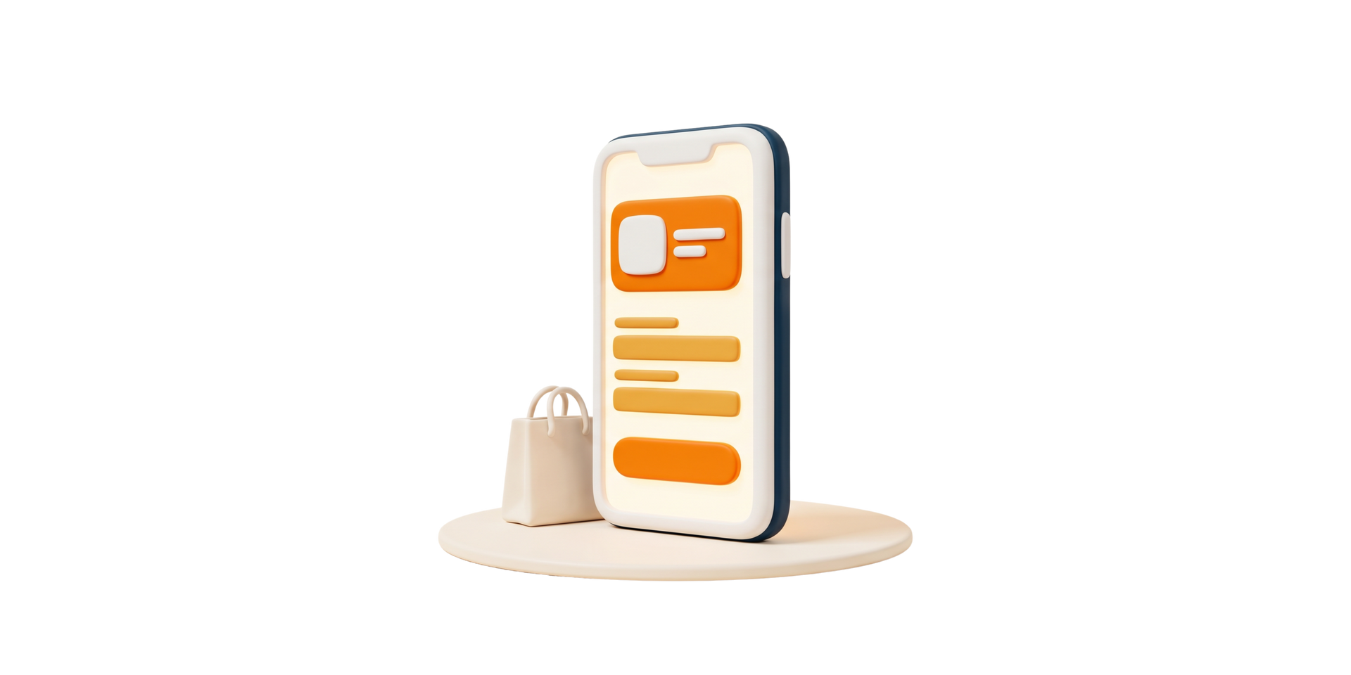 Illustration of a mobile shopping app representing the growth of e-commerce in the Philippines