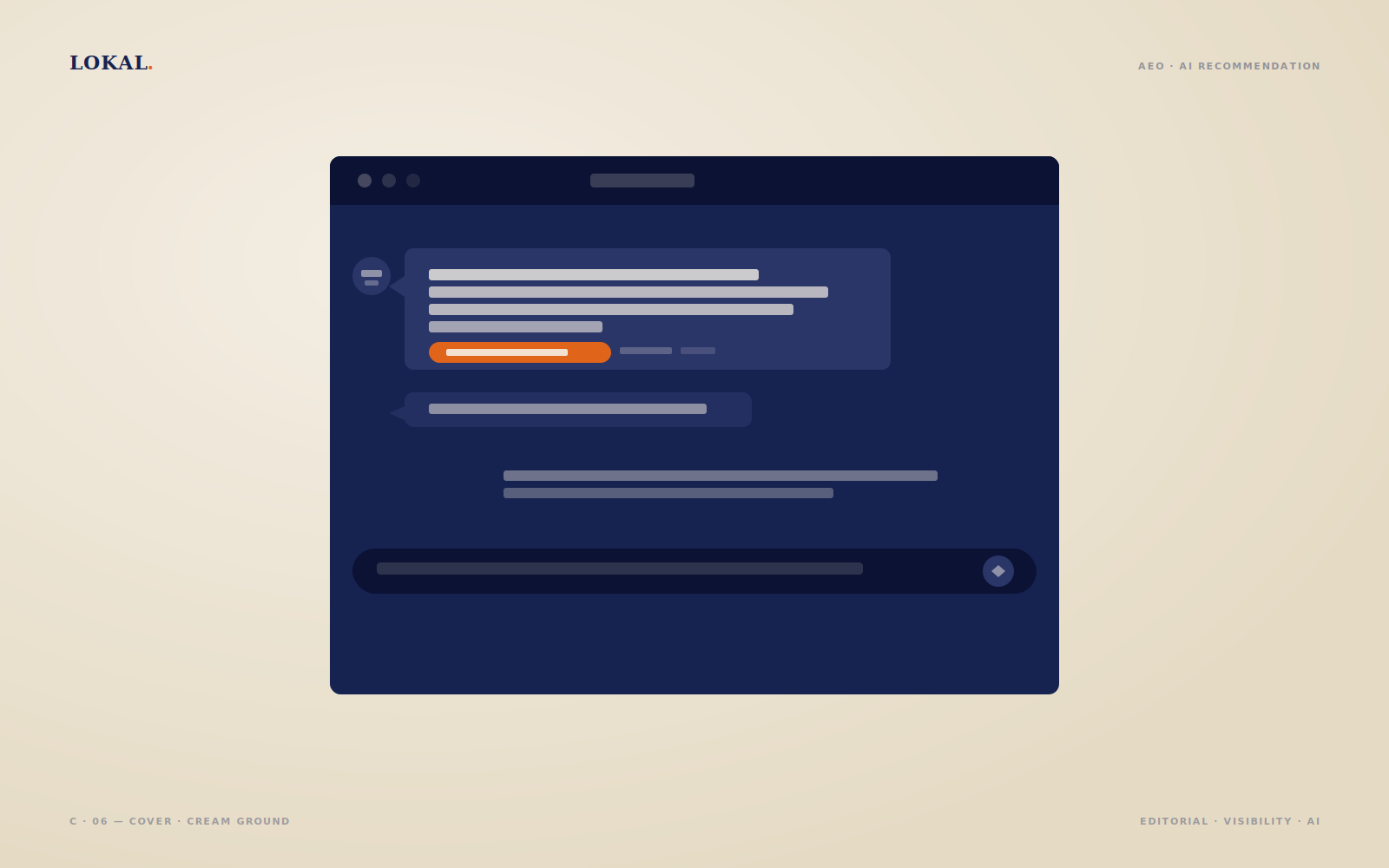 An illustration of an AI chatbot interface with customer reviews and a person interacting.