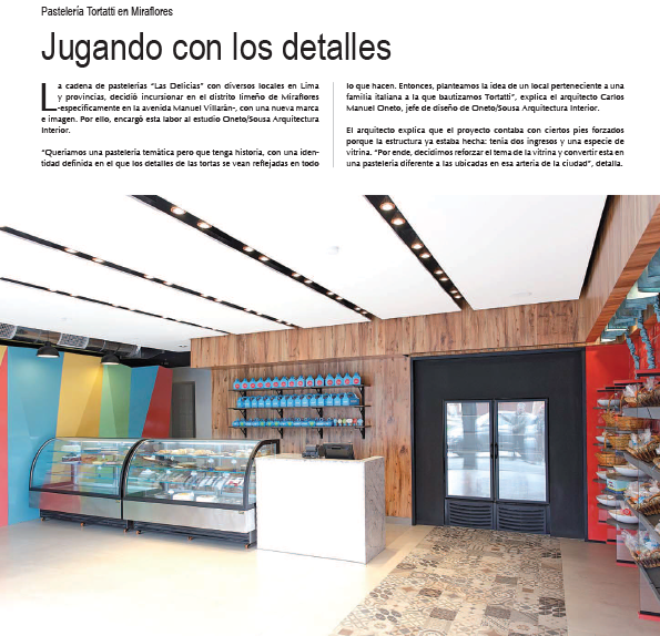 Un artículo de revista sobre una panadería en español.