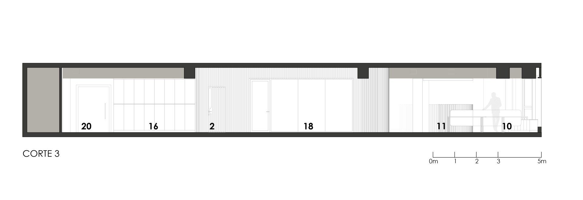 Un plano en blanco y negro de una casa.